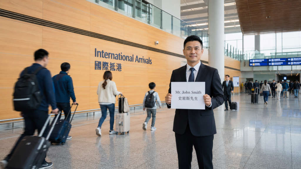 HKG 接机大堂示意