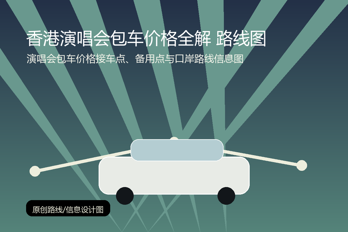 演唱会包车价格接车点、备用点与口岸路线信息图