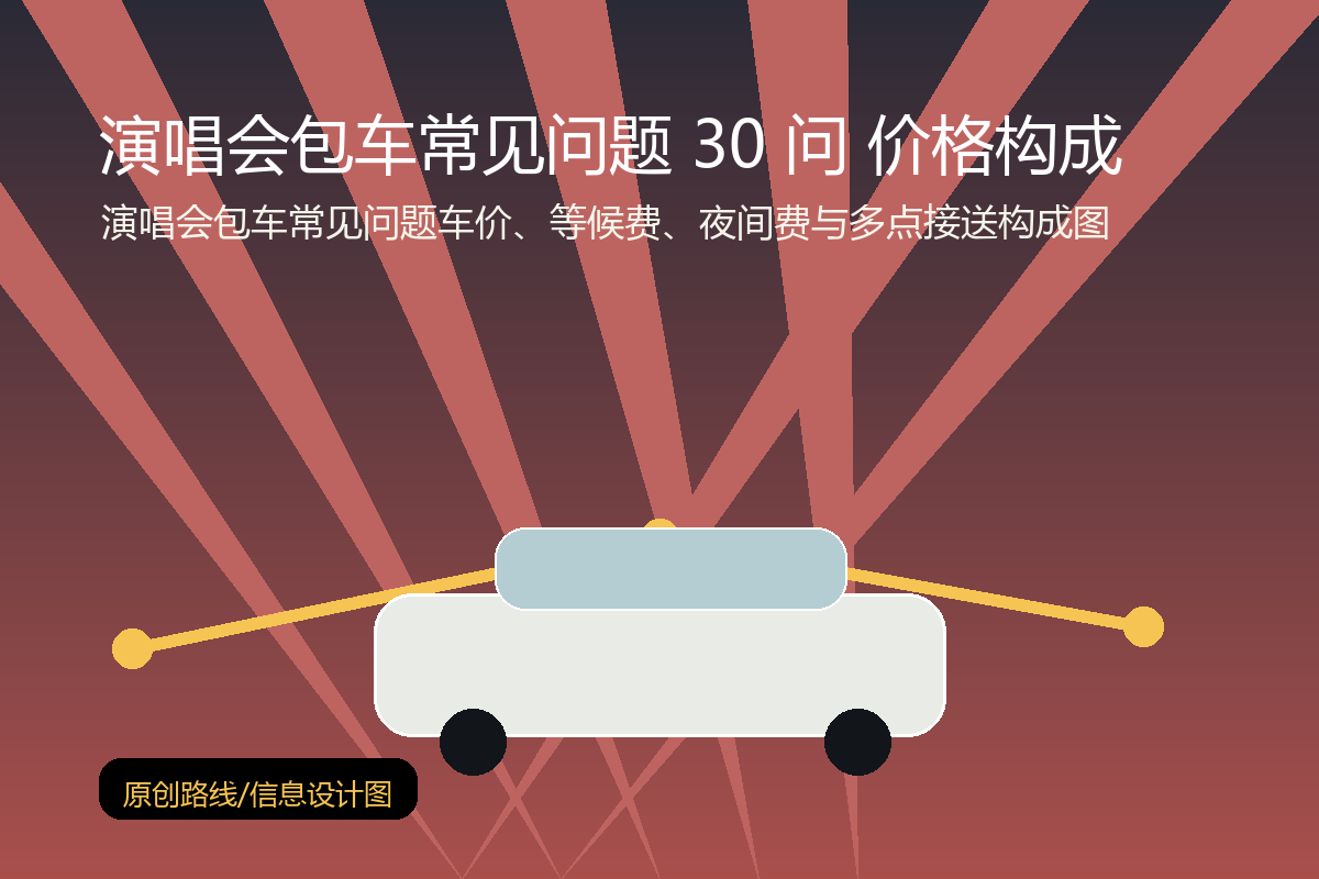 演唱会包车常见问题车价、等候费、夜间费与多点接送构成图