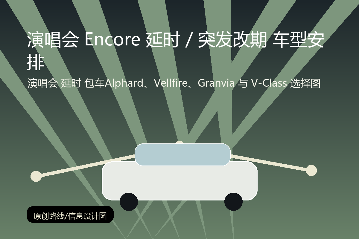 演唱会 延时 包车Alphard、Vellfire、Granvia 与 V-Class 选择图