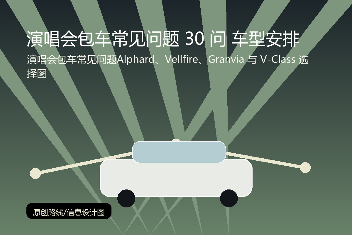 演唱会包车常见问题Alphard、Vellfire、Granvia 与 V-Class 选择图