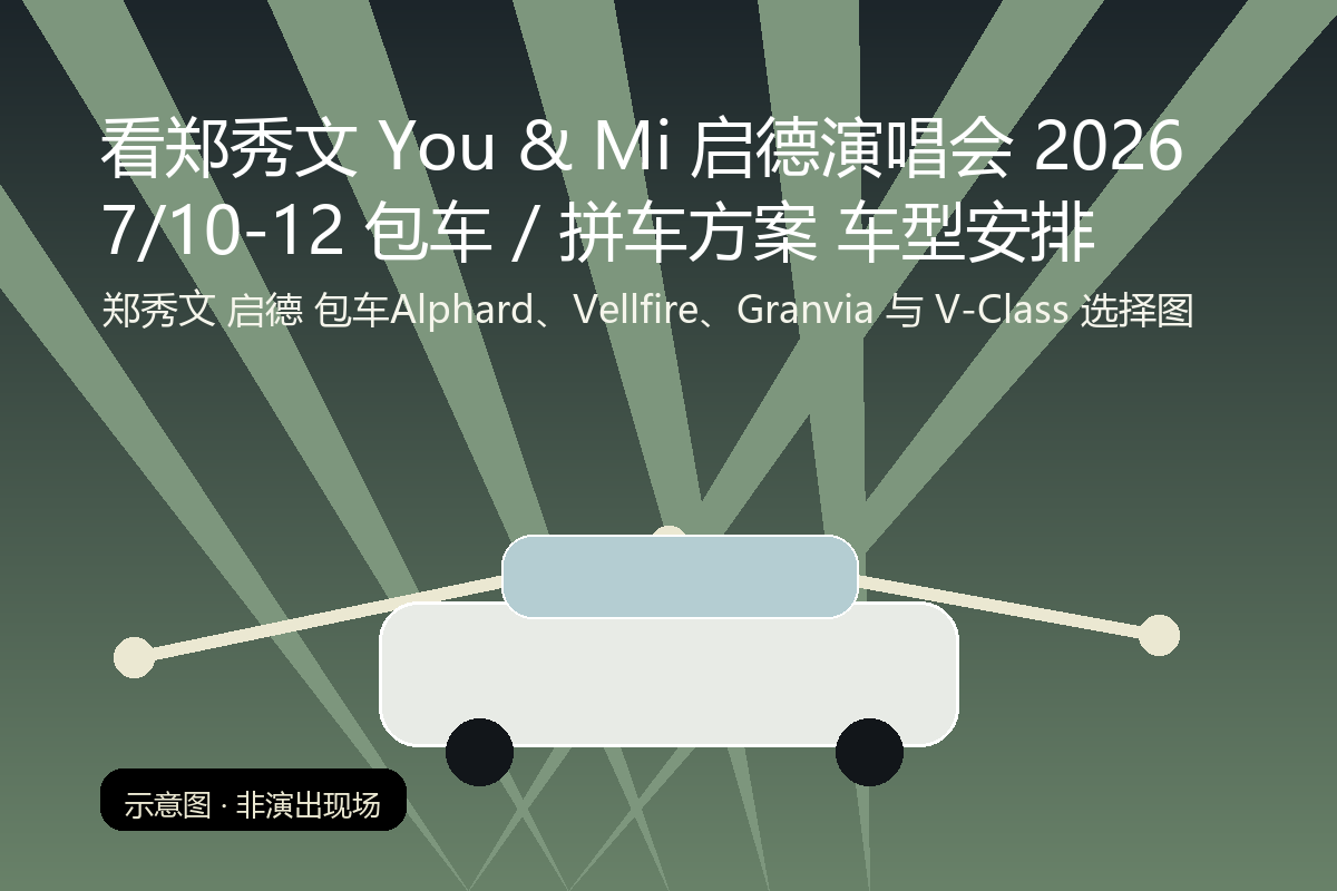 郑秀文 启德 包车Alphard、Vellfire、Granvia 与 V-Class 选择图