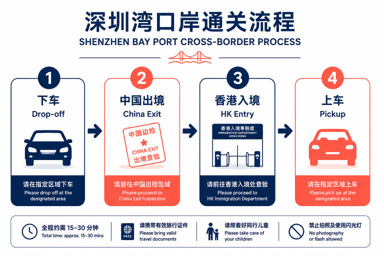 深圳湾口岸过关